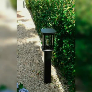 K.S. Verlichting Borne lumineuse Carlton en noir^ Bornes Éclairage Extérieur