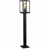 Konstsmide Borne lumineuse Carpi, forme lanterne, noire^ Bornes Éclairage Extérieur
