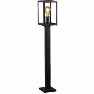 Konstsmide Borne lumineuse Carpi, forme lanterne, noire^ Bornes Éclairage Extérieur