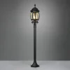 Trio Lighting Borne lumineuse Elvo, noir mat, hauteur 100 cm, aluminium^ Bornes Éclairage Extérieur