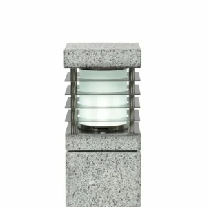 Heitronic Borne lumineuse en granit La Mer^ Bornes Éclairage Extérieur