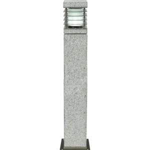 Heitronic Borne lumineuse en granit La Mer^ Bornes Éclairage Extérieur