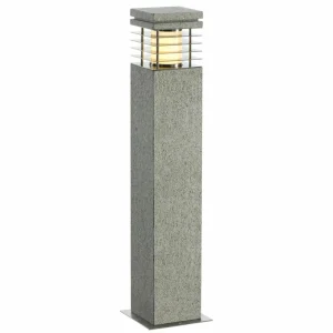 SLV Borne lumineuse en grès ARROCK aspect granite^ Bornes Éclairage Extérieur