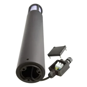 Deko-Light Borne lumineuse Facado II, hauteur 65 cm, ronde, gris foncé/opale^ Bornes Éclairage Extérieur
