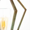 Moretti Luce Borne lumineuse Gemstone 3456 laiton antique/clair 88cm^ Suspensions D'Extérieur