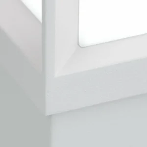 ORION Borne lumineuse Henry, blanc, hauteur 60 cm, alu/inox^ Bornes Éclairage Extérieur