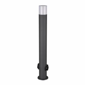 Trio Lighting Borne lumineuse Hoosic avec prises, anthracite^ Bornes Éclairage Extérieur