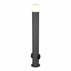 Trio Lighting Borne lumineuse Hoosic avec prises, anthracite^ Bornes Éclairage Extérieur