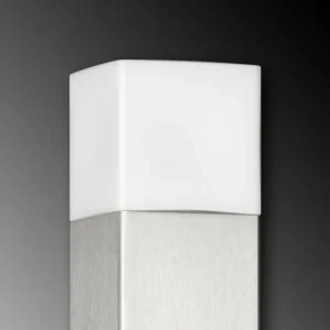 LCD Borne lumineuse inox Linus avec verre opale^ Bornes Éclairage Extérieur