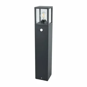 Lucande Borne lumineuse Klemens avec détecteur 65 cm^ Bornes Extérieures Avec Détecteur