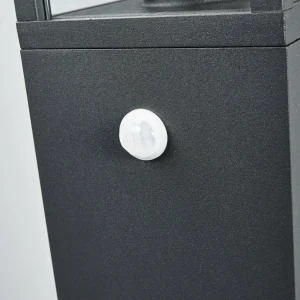 Lucande Borne lumineuse Klemens avec détecteur 65 cm^ Bornes Extérieures Avec Détecteur