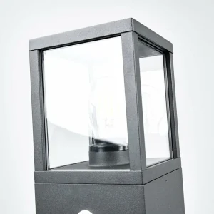 Lucande Borne lumineuse Klemens avec détecteur 90 cm^ Bornes Extérieures Avec Détecteur
