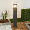 Lucande Borne lumineuse Klemens, gris graphite, 90 cm^ Bornes Éclairage Extérieur