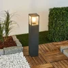 Lucande Borne lumineuse Klemens, gris graphite, 65 cm^ Bornes Éclairage Extérieur