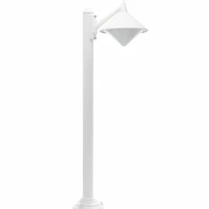 LCD Borne lumineuse Liara résistant à l'eau de mer blanc^ Bornes Éclairage Extérieur