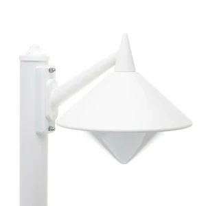 LCD Borne lumineuse Liara résistant à l'eau de mer blanc^ Bornes Éclairage Extérieur