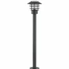 Lindby Borne lumineuse Belmiro, fer, hauteur 100 cm, E27, noir^ Bornes Éclairage Extérieur