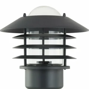 Lindby Borne lumineuse Belmiro, fer, hauteur 100 cm, E27, noir^ Bornes Éclairage Extérieur