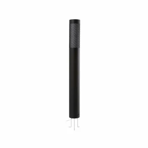 Lindby Borne lumineuse Lurinda, noir, aluminium, Ø 10,5 cm^ Bornes Éclairage Extérieur