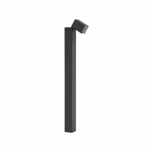 Lindby Borne lumineuse Othil, hauteur 80 cm, gris, aluminium^ Bornes Éclairage Extérieur