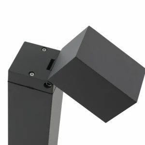 Lindby Borne lumineuse Othil, hauteur 80 cm, gris, aluminium^ Bornes Éclairage Extérieur
