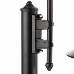 LCD Borne lumineuse Nios en fonte d'aluminium, noir^ Bornes Éclairage Extérieur