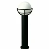 Albert Leuchten Borne lumineuse noire diffuseur en verre opale^ Bornes Éclairage Extérieur