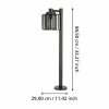 EGLO Borne lumineuse Selinus avec abat-jour suspendu^ Bornes Éclairage Extérieur