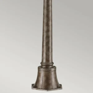 KICHLER Borne lumineuse Tournai, hauteur 110 cm, aluminium, verre^ Bornes Éclairage Extérieur