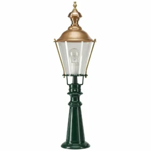 K.S. Verlichting Borne lumineuse traditionnelle Pantar verte^ Bornes Éclairage Extérieur