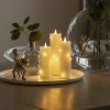 Konstsmide Christmas Bougie en cire LED crème couleur de lumière ambre 12,7 cm^ Lumière De Noël