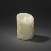 Konstsmide Christmas Bougie en cire LED crème couleur de lumière ambre hauteur14cm^ Lumière De Noël