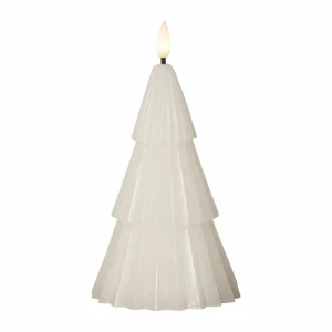 STAR TRADING Bougie LED Flamme Grany, blanc, 18 cm, cire véritable, fonctionne sur piles^ Lumière De Noël