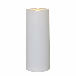 STAR TRADING Bougie LED Flamme Rak 27,5 cm blanc Plastique Fonctionnement sur piles^ Lumière De Noël