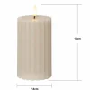 STAR TRADING Bougie LED Ruban LED beige 15cm cire véritable Fonctionnement sur piles^ Lumière De Noël