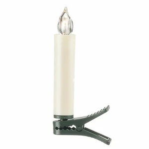 Konstsmide Christmas Bougies de sapin LED à piles blanches 10 pcs^ Lumière De Noël