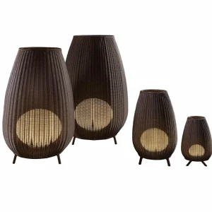 Bover Amphora 02 luminaire de terrasse, brun rotin^ Lampes Décoratives