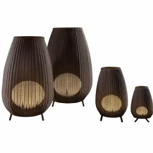 Bover Amphora lampe de terrasse LED, brun rotin^ Lampes Décoratives