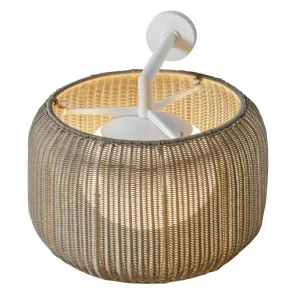 Bover applique d'extérieur Fora A, blanc naturel/beige, Ø 50 cm, E27^ Appliques Murales Extérieures