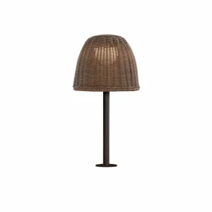 Bover lampe de table LED Atticus, brun graphite/brun, hauteur 50 cm^ Lampes Décoratives