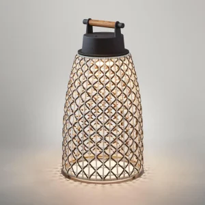 Bover Nans M/49/R Lampe à poser rechargeable pour extérieur marron^ Lampes Décoratives