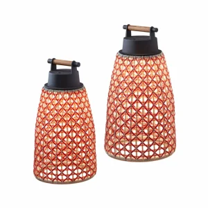 Bover Nans M/49/R Lampe à poser sur batterie pour l'extérieur, rouge^ Lampes Décoratives