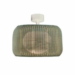 Bover Plafonnier d'extérieur Fora, blanc naturel/beige, Ø 50 cm^ Plafonniers D'Extérieur