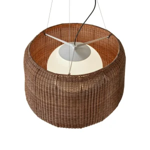 Bover suspension d'extérieur Fora 90, brun graphite/brun, E27^ Suspensions D'Extérieur