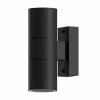 Calex applique d'extérieur GU10 acier inoxydable, up/down, 17 cm, noir^ Appliques Murales Extérieures