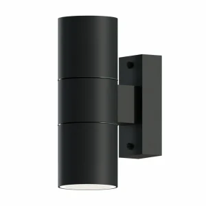 Calex applique d'extérieur GU10 acier inoxydable, up/down, 17 cm, noir^ Appliques Murales Extérieures
