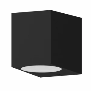 Calex applique d'extérieur GU10, downlight, hauteur 8 cm, noir^ Appliques Murales Extérieures