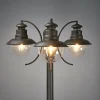 Lindby Candélabre Eddie à trois lampes IP44^ Lampadaires D'Extérieur
