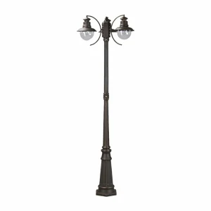Lindby Candélabre Eddie à trois lampes IP44^ Lampadaires D'Extérieur