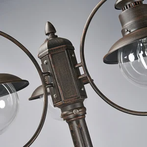 Lindby Candélabre Eddie à trois lampes IP44^ Lampadaires D'Extérieur